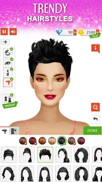Fashion Stylist: Dress Up Game [МОД: Меню, Бесконечные монеты и Открытые уровни] Screenshot 3