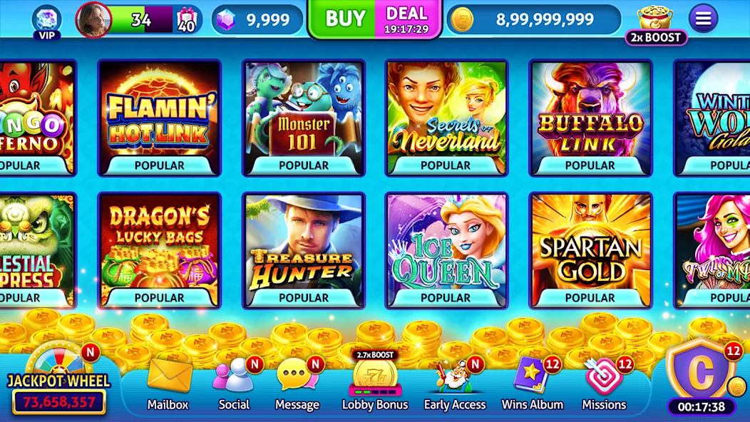 Jackpot Madness Slots Casino (Джекпотджой Слоты) [МОД: Деньги, Монеты и Меню MOD] Screenshot 5