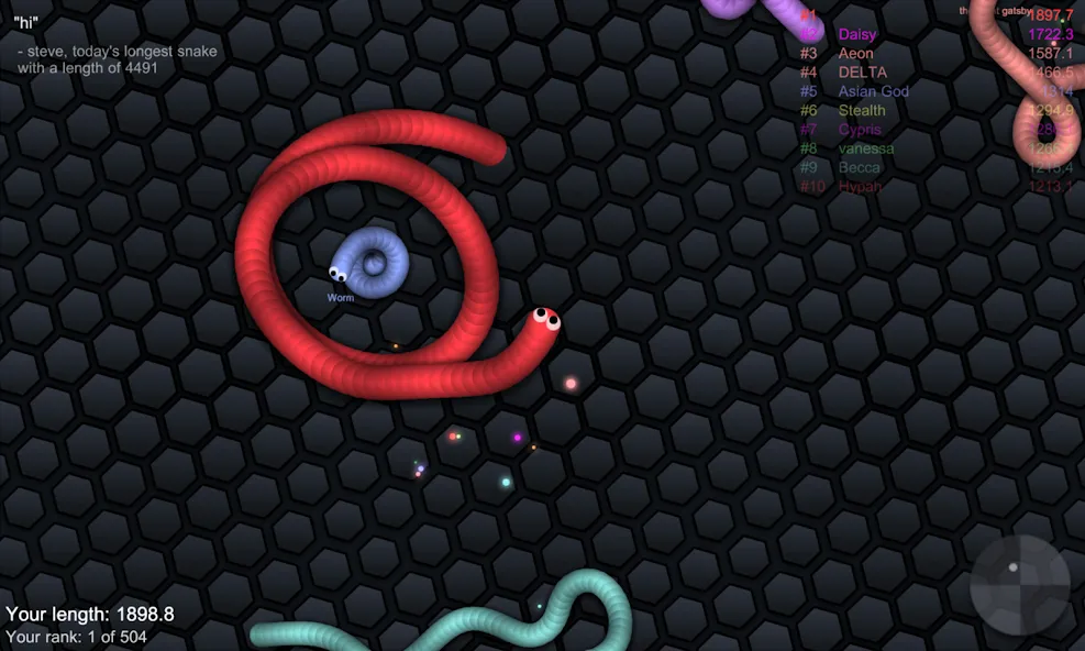 slither.io [МОД: Деньги, Монеты и Меню MOD] Screenshot 4