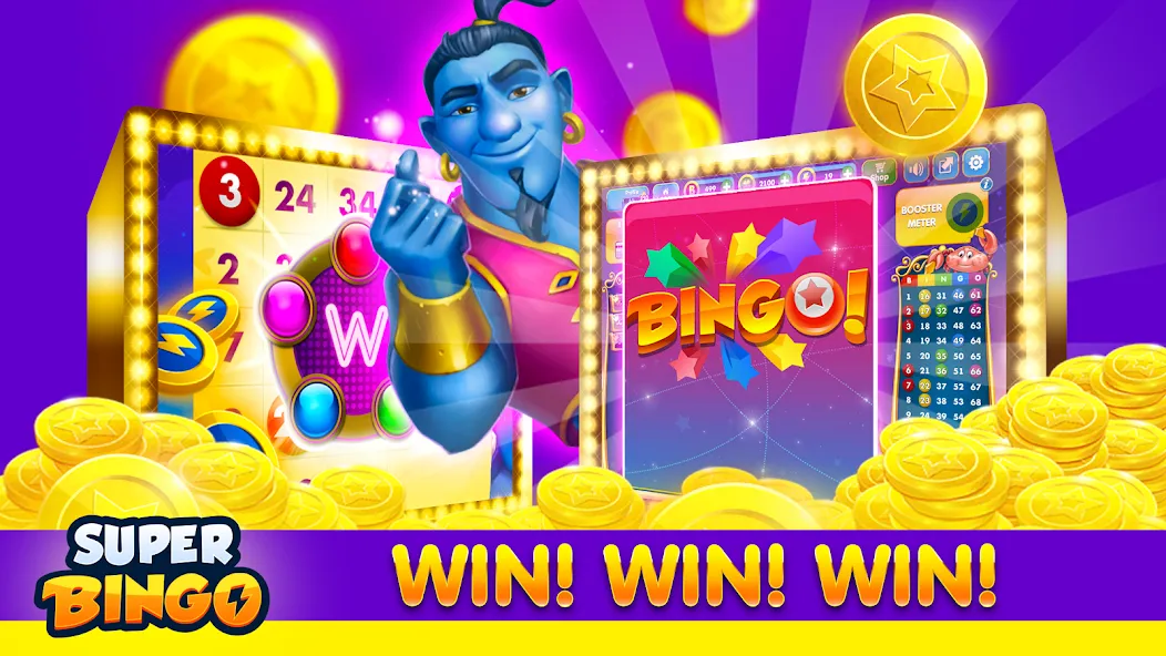 Super Bingo HD - Bingo Games (упер Бинго ) [МОД: Все открыто, Дополнительные деньги и Меню MOD] Screenshot 5