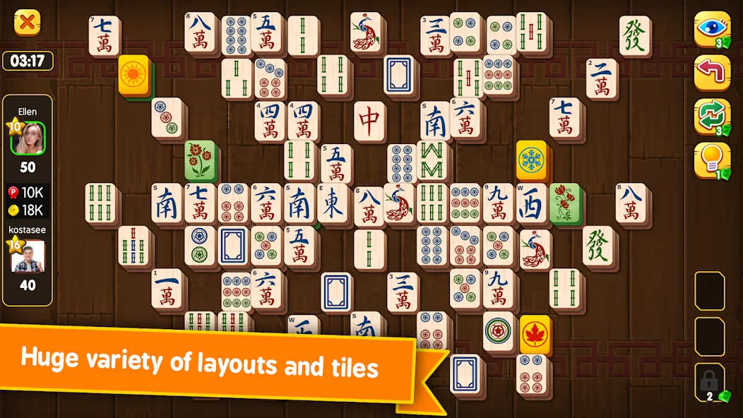 Mahjong Duels (Маджонг Дуэли) [МОД: Много денег, Монет и Все открыто] Screenshot 1