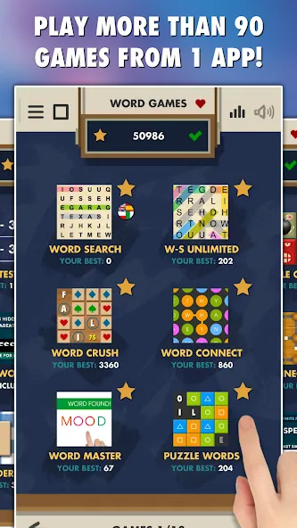 Word Games 101-in-1 (Уорд Геймс 100) [МОД: Деньги, Монеты и Меню MOD] Screenshot 1