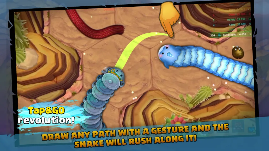 Little Big Snake (Литл Биг Снейк) [МОД: Все открыто, Дополнительные деньги и Меню MOD] Screenshot 2
