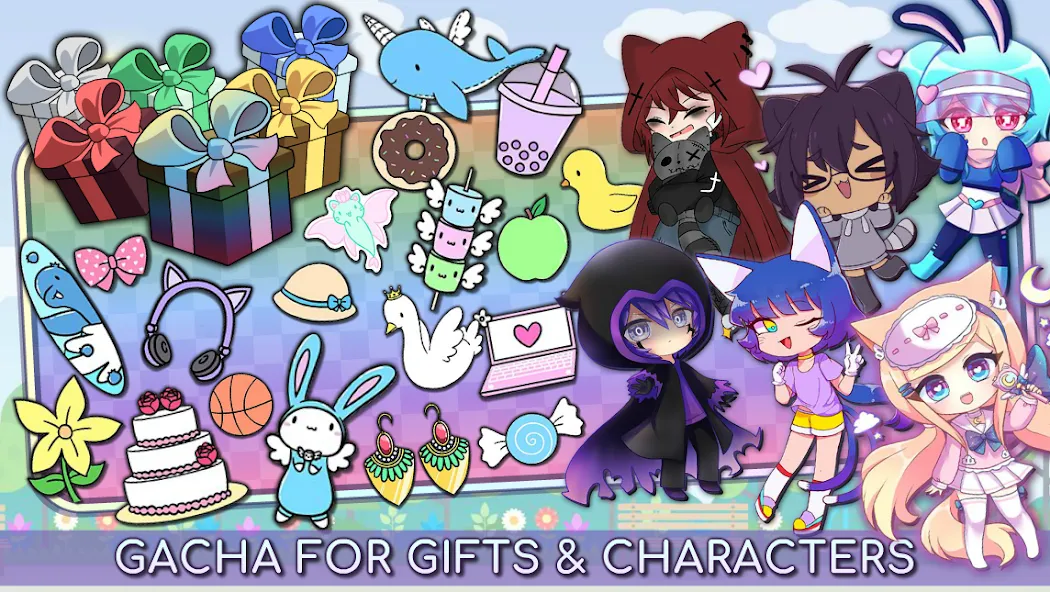 Gacha Life (Гача Лайф) [МОД: Меню, Бесконечные монеты и Открытые уровни] Screenshot 2