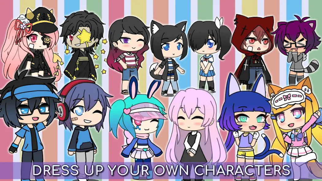 Gacha Life (Гача Лайф) [МОД: Меню, Бесконечные монеты и Открытые уровни] Screenshot 3