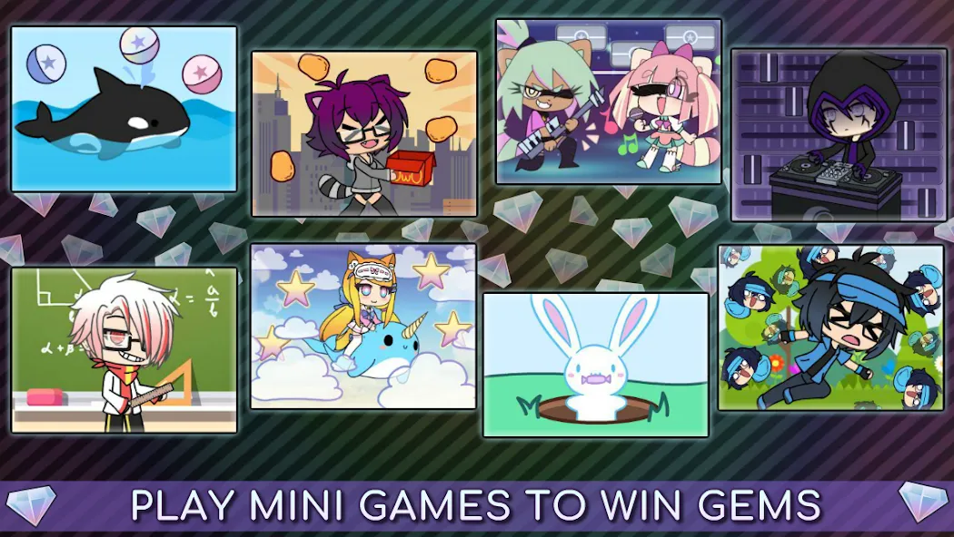Gacha Life (Гача Лайф) [МОД: Меню, Бесконечные монеты и Открытые уровни] Screenshot 4