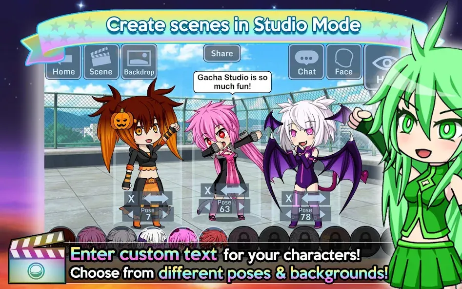 Gacha Studio (Anime Dress Up) (Гача Студио) [МОД: Много денег, Монет и Все открыто] Screenshot 3