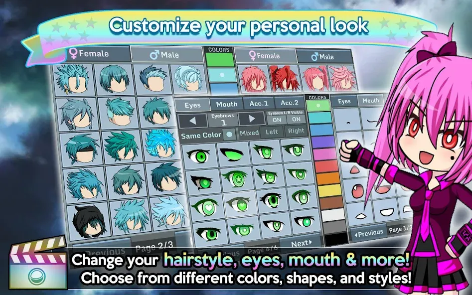 Gacha Studio (Anime Dress Up) (Гача Студио) [МОД: Много денег, Монет и Все открыто] Screenshot 4