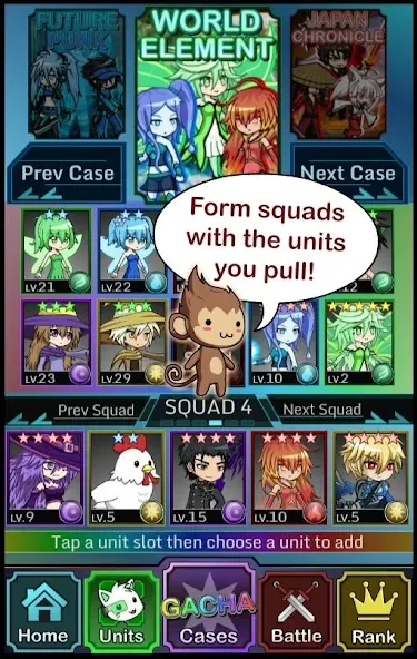 Anime Gacha! (Simulator & RPG) [МОД: Меню, Бесконечные монеты и Открытые уровни] Screenshot 4