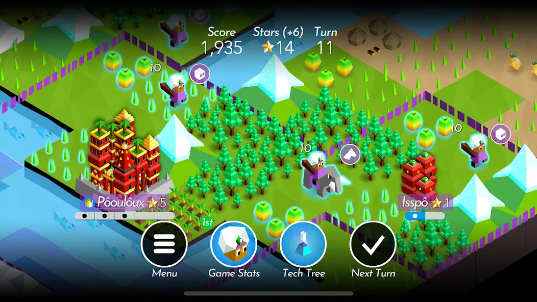 The Battle of Polytopia (Зе Батл оф Политопия) [МОД: Деньги, Монеты и Меню MOD] Screenshot 5