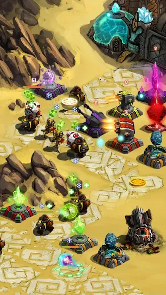 Ancient Planet Tower Defense (Эншент Планет Тауэр Дефенс) [МОД: Все открыто, Дополнительные деньги и Меню MOD] Screenshot 4