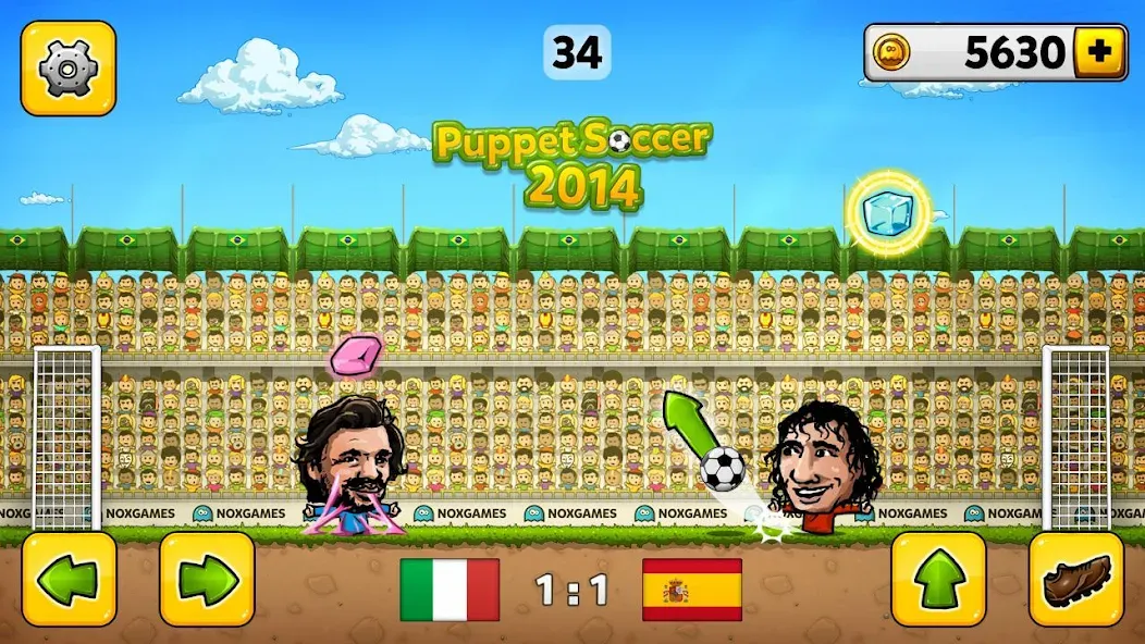 Puppet Soccer - Football [МОД: Много монет, Открытые уровни и Мега MOD] Screenshot 3