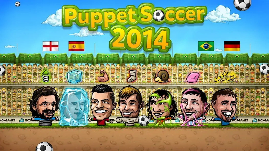 Puppet Soccer - Football [МОД: Много монет, Открытые уровни и Мега MOD] Screenshot 4