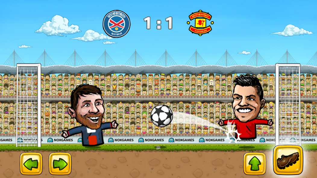 Puppet Soccer: Champs League (Паппет Соккер) [МОД: Деньги, Монеты и Меню MOD] Screenshot 2