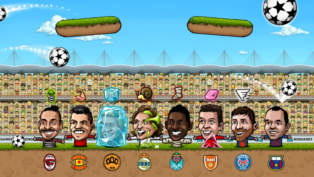 Puppet Soccer: Champs League (Паппет Соккер) [МОД: Деньги, Монеты и Меню MOD] Screenshot 3