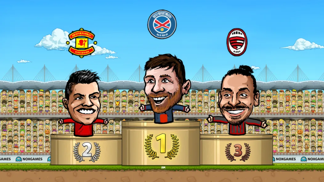 Puppet Soccer: Champs League (Паппет Соккер) [МОД: Деньги, Монеты и Меню MOD] Screenshot 4