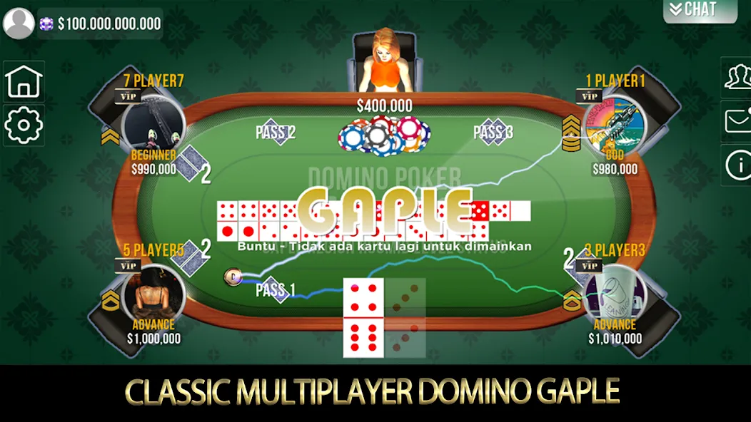 Domino Poker QiuQiu Gaple (Домино Покер ЧиЧи Гапле) [МОД: Меню, Бесконечные монеты и Открытые уровни] Screenshot 1