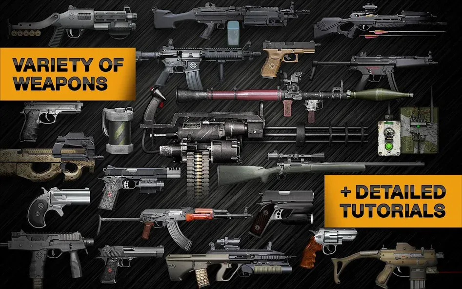Weaphones™ Gun Sim Vol1 Armory (Уипхоунс Ган Сим Вол1 Армори) [МОД: Бесконечные деньги, Монеты и Мега MOD] Screenshot 5