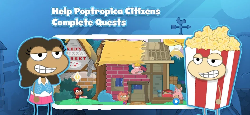 Poptropica: Fun Kids Adventure (Поптропика) [МОД: Все открыто, Дополнительные деньги и Меню MOD] Screenshot 3