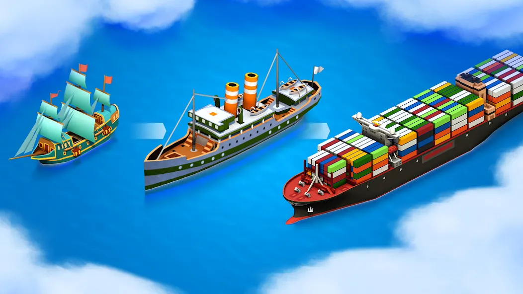 Sea Port: Cargo Boat Tycoon (Си Порт) [МОД: Все открыто, Дополнительные деньги и Меню MOD] Screenshot 2