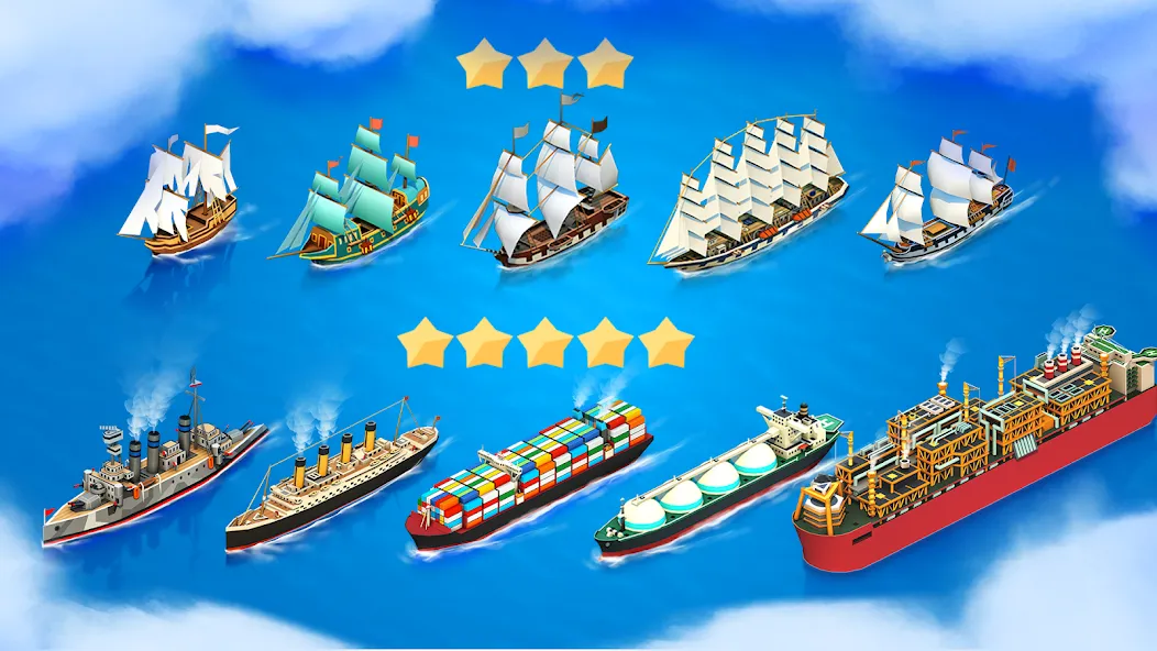 Sea Port: Cargo Boat Tycoon (Си Порт) [МОД: Все открыто, Дополнительные деньги и Меню MOD] Screenshot 4