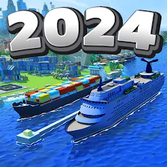 Скачать Sea Port: Cargo Boat Tycoon (Си Порт) [МОД: Все открыто, Дополнительные деньги и Меню MOD] | Взлом Sea Port: Cargo Boat Tycoon на Андроид