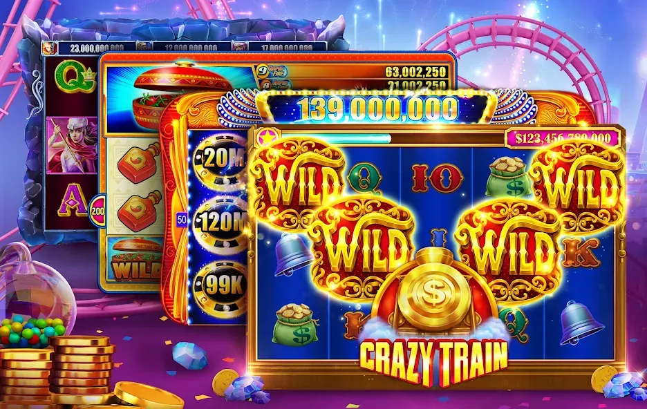 Slotomania™ Slots Casino Games (Слотомания) [МОД: Все открыто, Дополнительные деньги и Меню MOD] Screenshot 1