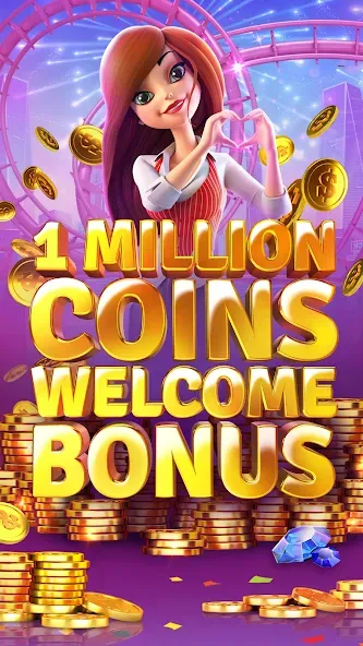 Slotomania™ Slots Casino Games (Слотомания) [МОД: Все открыто, Дополнительные деньги и Меню MOD] Screenshot 2