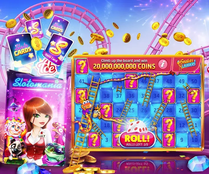 Slotomania™ Slots Casino Games (Слотомания) [МОД: Все открыто, Дополнительные деньги и Меню MOD] Screenshot 5
