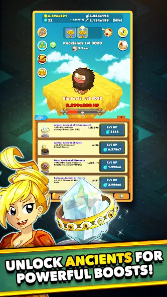 Clicker Heroes - Idle RPG (Кликер Герои) [МОД: Деньги, Монеты и Меню MOD] Screenshot 1
