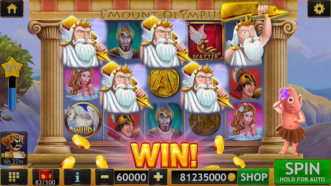 Vegas Slots Galaxy (Вегас Слотс Гэлэкси) [МОД: Меню, Бесконечные монеты и Открытые уровни] Screenshot 1