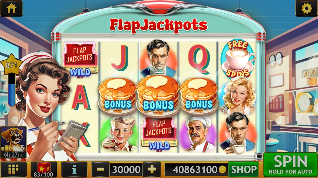 Vegas Slots Galaxy (Вегас Слотс Гэлэкси) [МОД: Меню, Бесконечные монеты и Открытые уровни] Screenshot 3