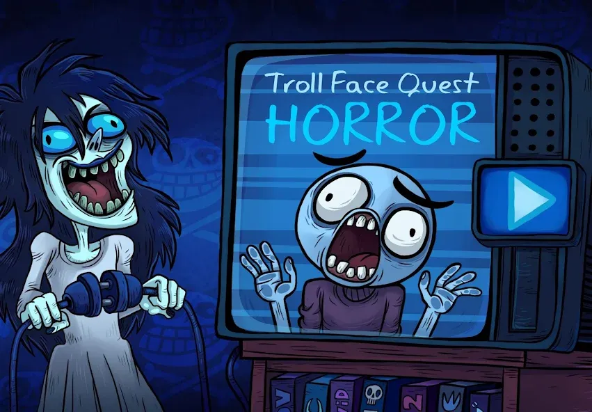 Troll Face Quest: Horror (Тролл Фейс Квест Хоррор) [МОД: Много денег, Монет и Все открыто] Screenshot 1