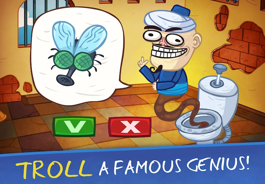 Troll Face Quest: VideoGames 2 (Тролль Фейс Квест Видеоигры 2) [МОД: Меню, Бесконечные монеты и Открытые уровни] Screenshot 1