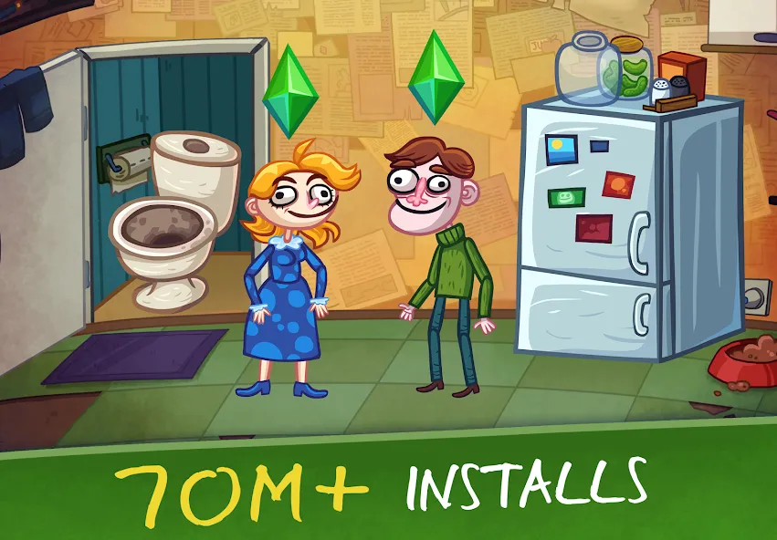 Troll Face Quest: VideoGames 2 (Тролль Фейс Квест Видеоигры 2) [МОД: Меню, Бесконечные монеты и Открытые уровни] Screenshot 5