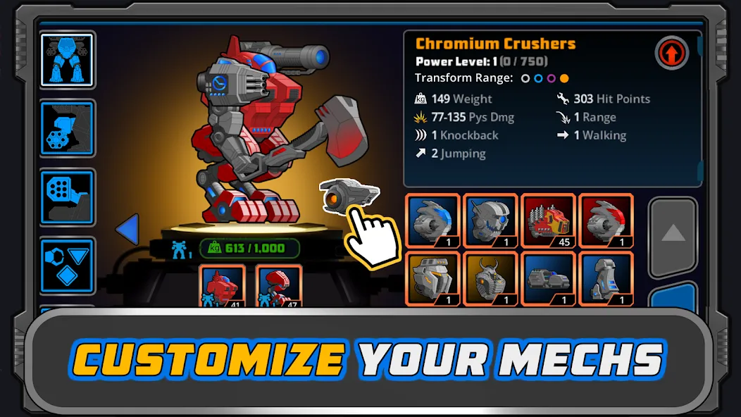 Super Mechs (Супер Мехи) [МОД: Много денег, Монет и Все открыто] Screenshot 3