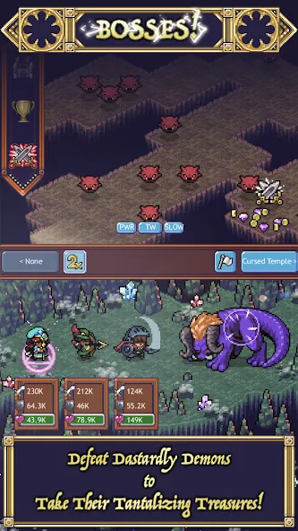 Cave Heroes:Idle Dungeon RPG (Кейв Хероес) [МОД: Много монет, Открытые уровни и Мега MOD] Screenshot 2