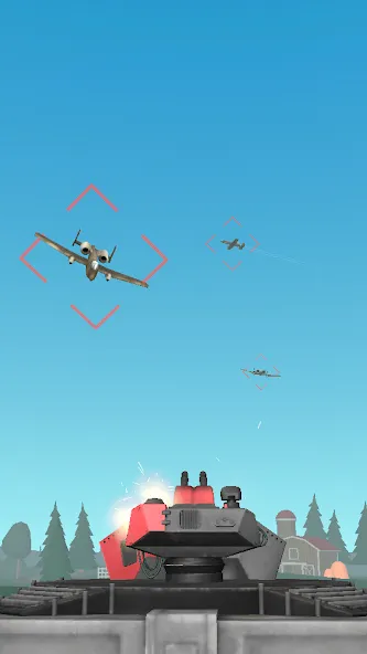 Air Defense: Airplane Shooting (Эйр Дефенс) [МОД: Много денег, Монет и Все открыто] Screenshot 1