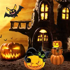 Скачать Halloween Hidden Objects (Хэллоуин Скрытые Объекты) [МОД: Все открыто, Дополнительные деньги и Меню MOD] | Взлом Halloween Hidden Objects на Андроид