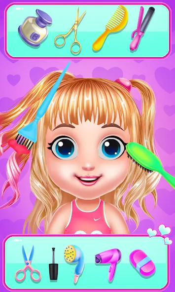 Baby Girl Caring Pinky Style (Беби Грл Керинг Пинки Стайл) [МОД: Много денег, Монет и Все открыто] Screenshot 3