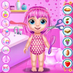Скачать Baby Girl Caring Pinky Style (Беби Грл Керинг Пинки Стайл) [МОД: Много денег, Монет и Все открыто] | Взлом Baby Girl Caring Pinky Style на Андроид