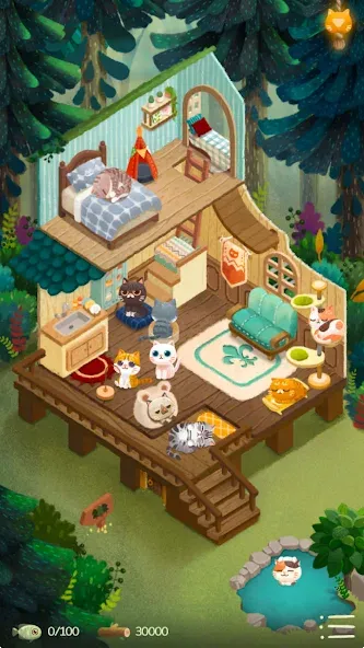 Secret Cat Forest (Сикрет Кэт Форест) [МОД: Все открыто, Дополнительные деньги и Меню MOD] Screenshot 1