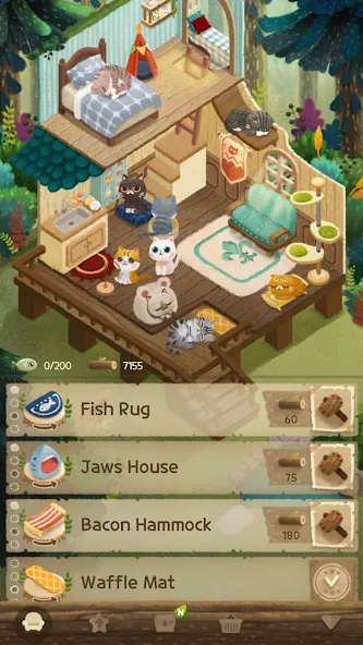 Secret Cat Forest (Сикрет Кэт Форест) [МОД: Все открыто, Дополнительные деньги и Меню MOD] Screenshot 4