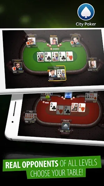 City Poker: Holdem, Omaha (Сити Покер) [МОД: Деньги, Монеты и Меню MOD] Screenshot 5