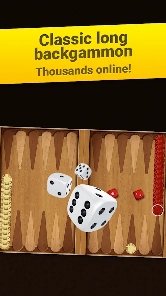 Backgammon Long Arena [МОД: Деньги, Монеты и Меню MOD] Screenshot 1