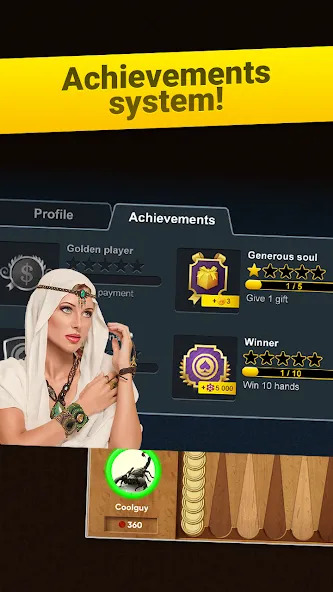 Backgammon Long Arena [МОД: Деньги, Монеты и Меню MOD] Screenshot 4