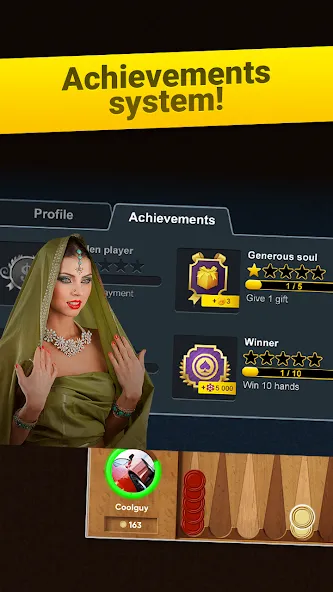 Backgammon Short Arena [МОД: Меню, Бесконечные монеты и Открытые уровни] Screenshot 4