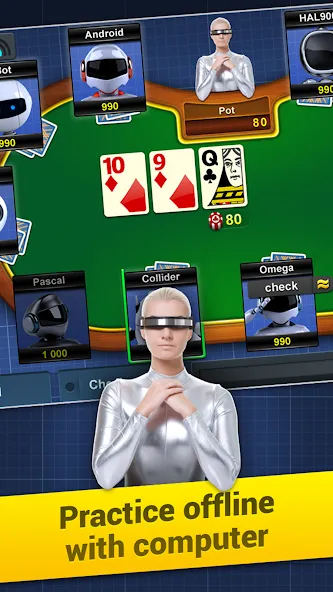 Poker Arena: texas holdem game (Покер Арена) [МОД: Много монет, Открытые уровни и Мега MOD] Screenshot 5