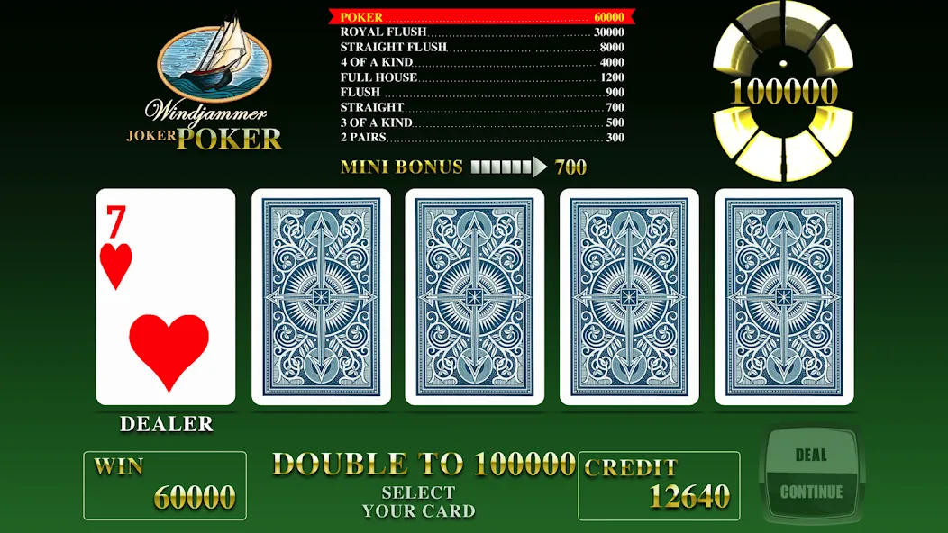 Windjammer Poker (Уиндджаммер Покер) [МОД: Деньги, Монеты и Меню MOD] Screenshot 1
