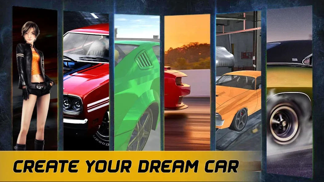 American Muscle Car Racing (Американская гоночная машина   ) [МОД: Много монет, Открытые уровни и Мега MOD] Screenshot 1